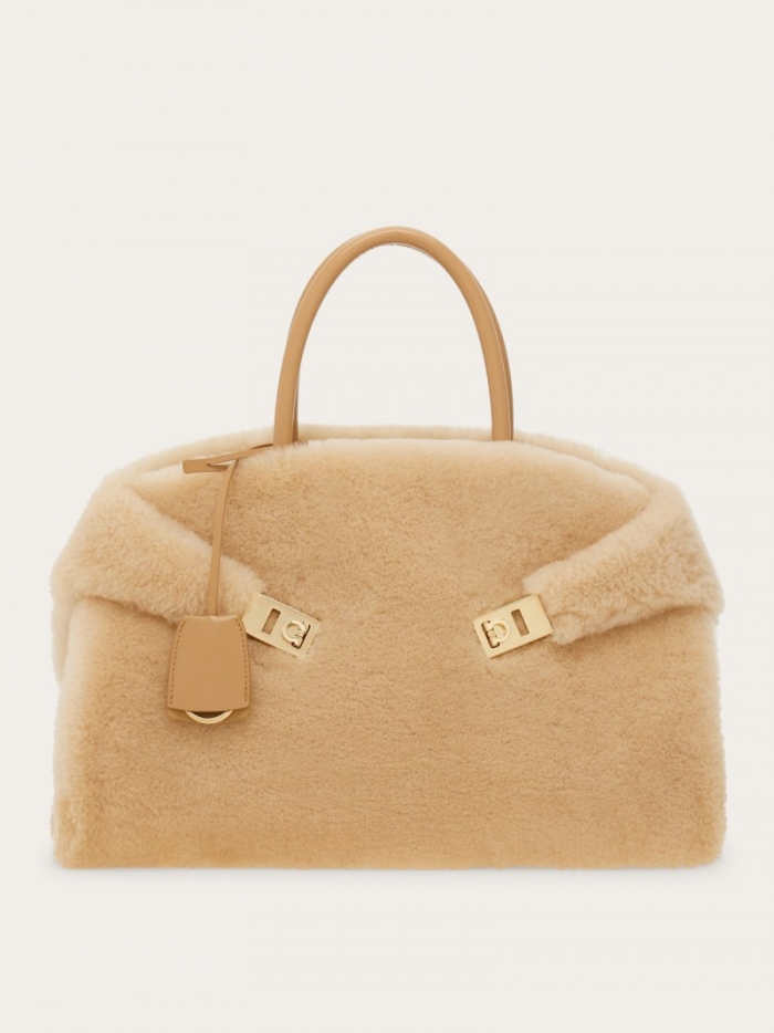 Ferragamo Women's Hug Handbag - Natural Nude | Quick Ship!