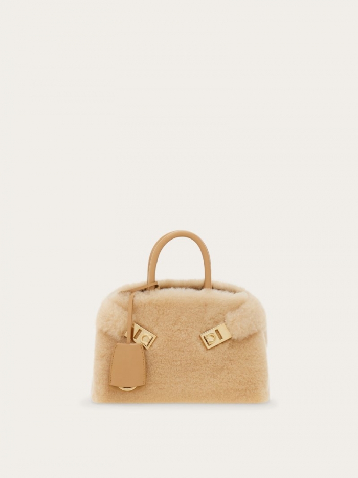 Ferragamo Women's Hug Handbag - Natural Nude | Quick Ship!