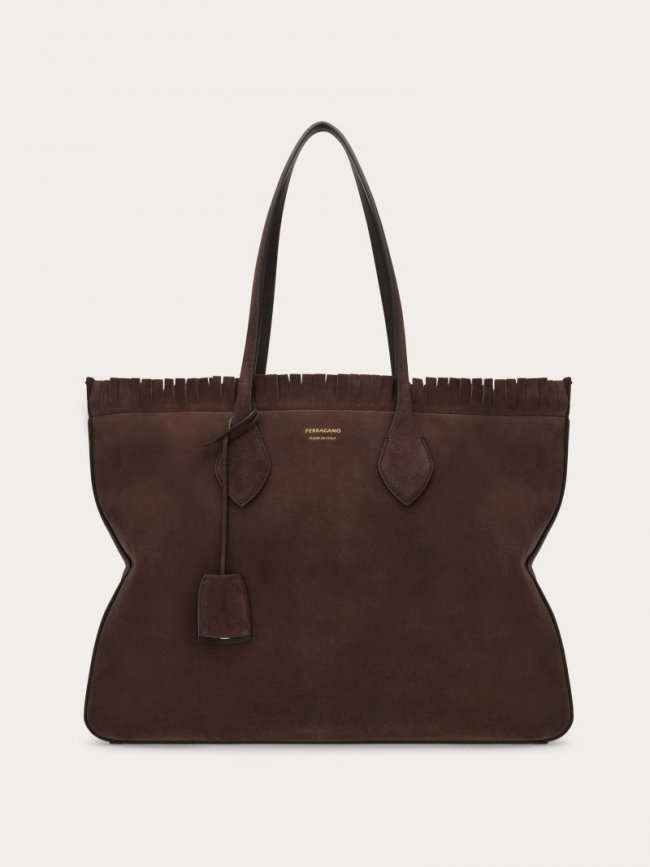 Ferragamo Women's Tote Bag - Testa Di Moro | Quick Ship!
