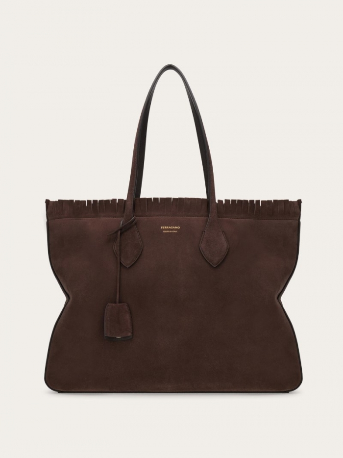 Ferragamo Women's Tote Bag - Testa Di Moro | Quick Ship!