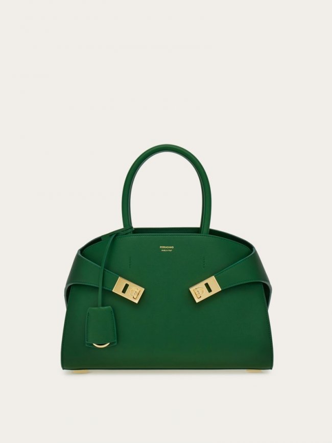 Ferragamo Women's Hug Handbag - Forest Green | Quick Ship!