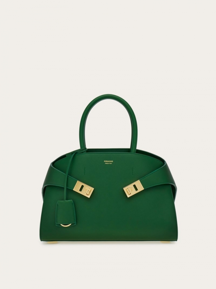Ferragamo Women's Hug Handbag - Forest Green | Quick Ship!