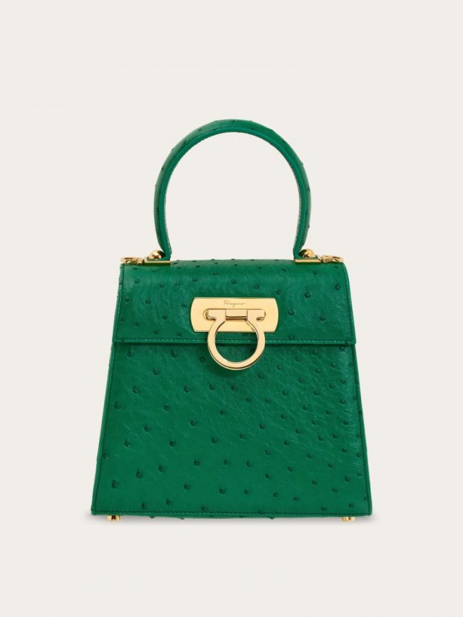Ferragamo Women's Iconic Top Handle - Emerald Green | Quick Ship!