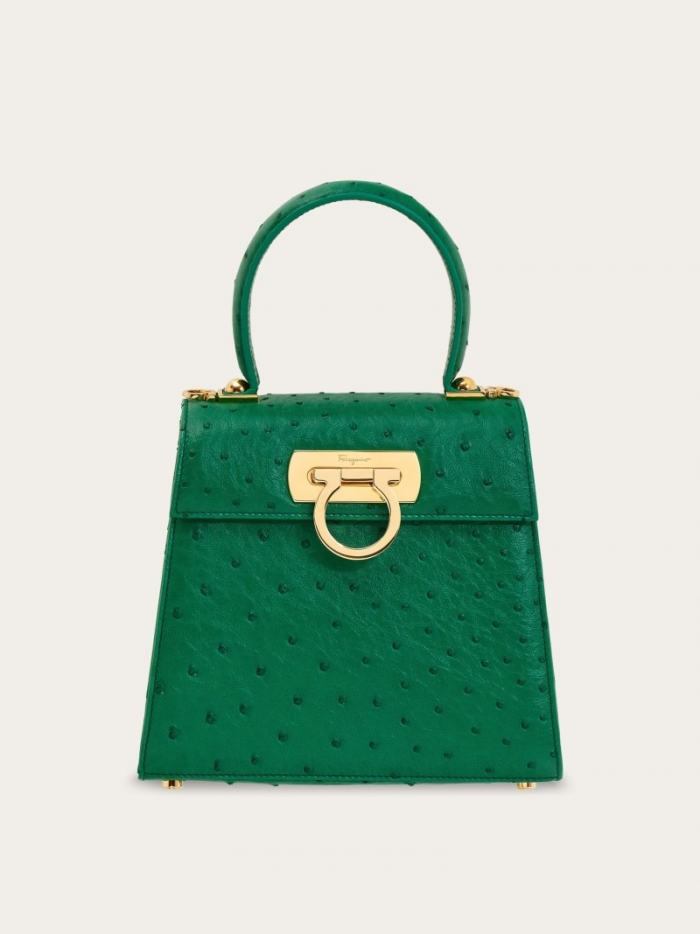 Ferragamo Women's Iconic Top Handle - Emerald Green | Quick Ship!