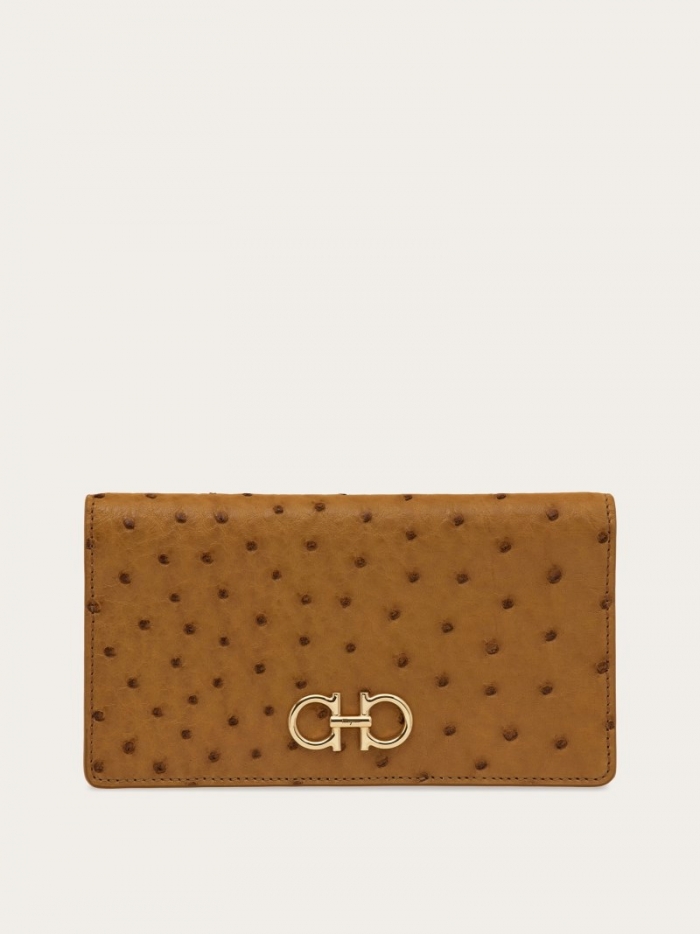 Ferragamo Women's Gancini Continental Wallet - Burnt Ocher | Quick Ship!
