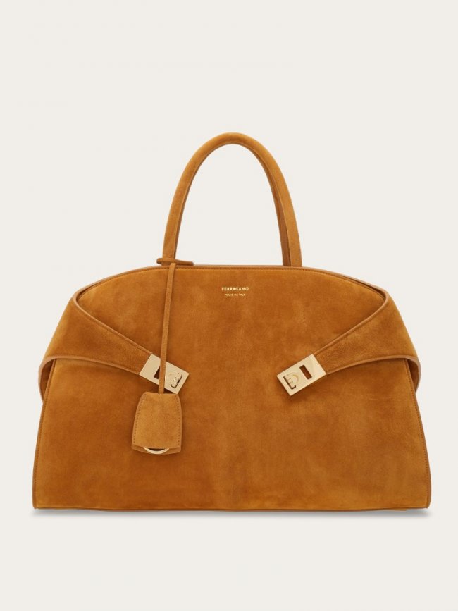 Ferragamo Women's Hug Handbag - Natural Nude | Quick Ship!
