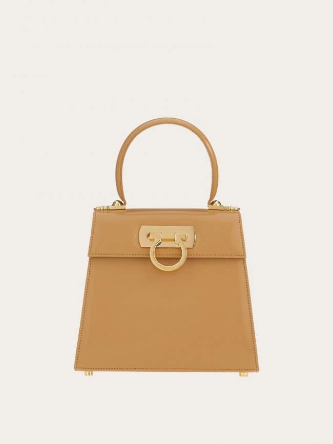 Ferragamo Women's Iconic Top Handle - Camel | Quick Ship!