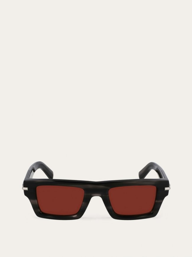 Ferragamo Men's Sunglasses - Grey/Red Wine | Quick Ship!