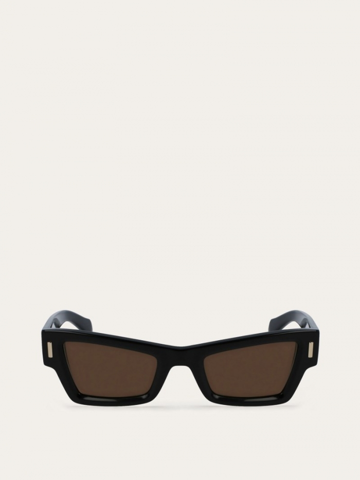 Ferragamo Women's Sunglasses - Black/Brown | Quick Ship!