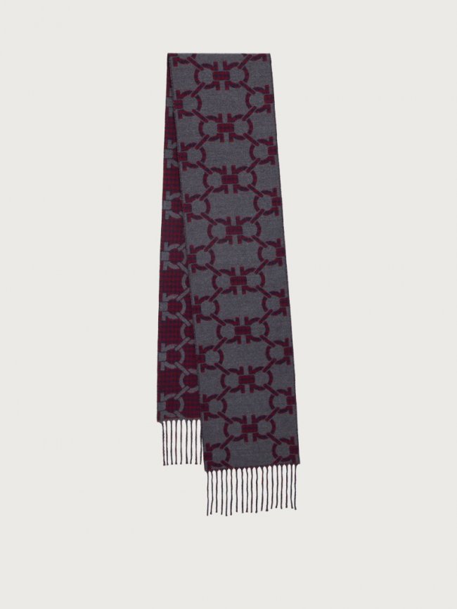 Ferragamo Men's Gancini Scarf - Marine Blue | Quick Ship!