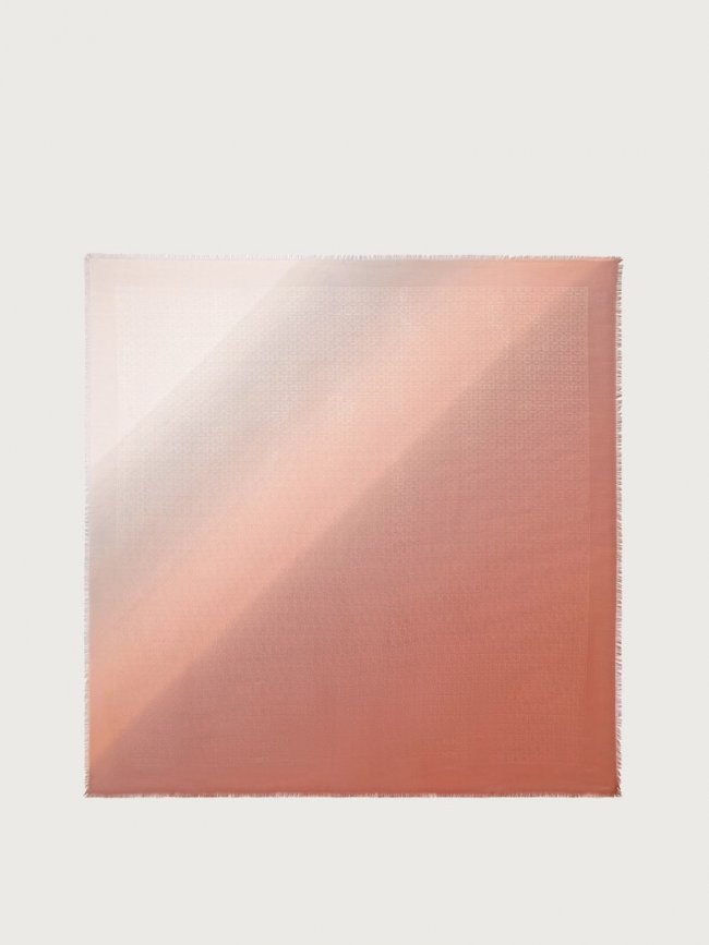 Ferragamo Women's Gancini Shawl - Pink/Ivory | Quick Ship!