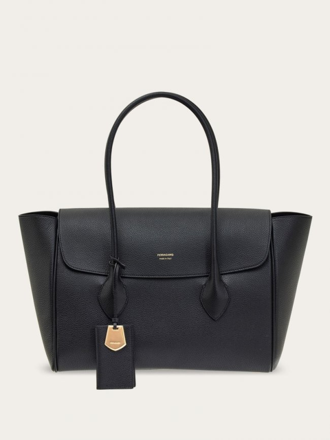 Ferragamo Women's East-West Tote Bag - Black | Quick Ship!