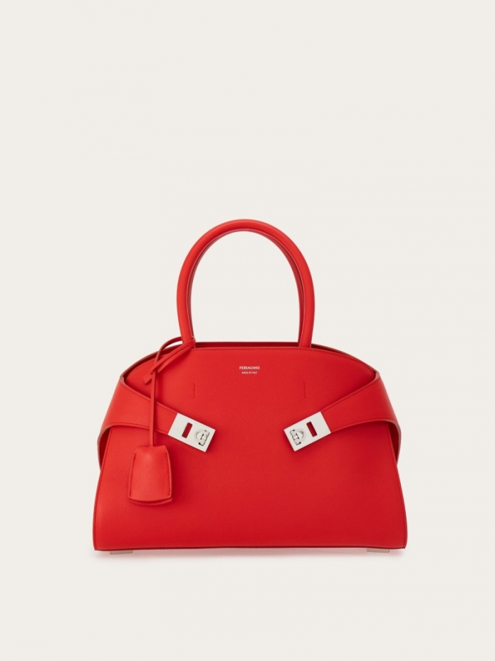 Ferragamo Women's Hug Handbag - Flame Red | Quick Ship!