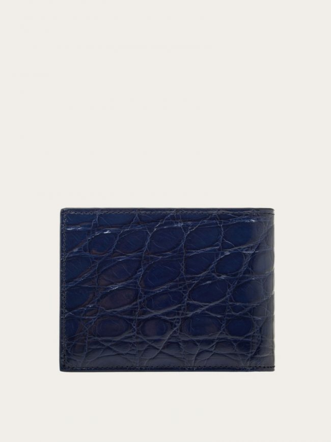 Ferragamo Men's Gancini Wallet - Blue Marine | Quick Ship!