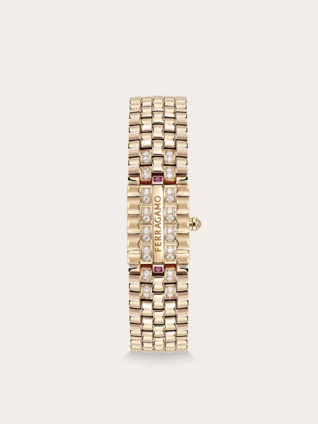 Ferragamo Women's Secret Watch - Stainless Steel/Ip Rose Gold/Red | Quick Ship!