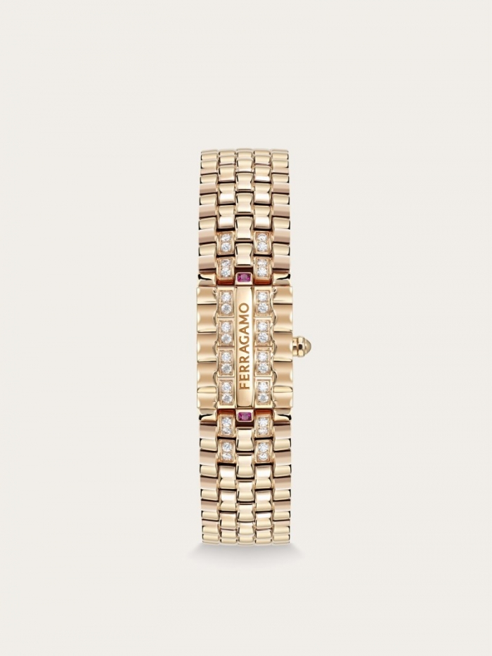 Ferragamo Women's Secret Watch - Stainless Steel/Ip Rose Gold/Red | Quick Ship!