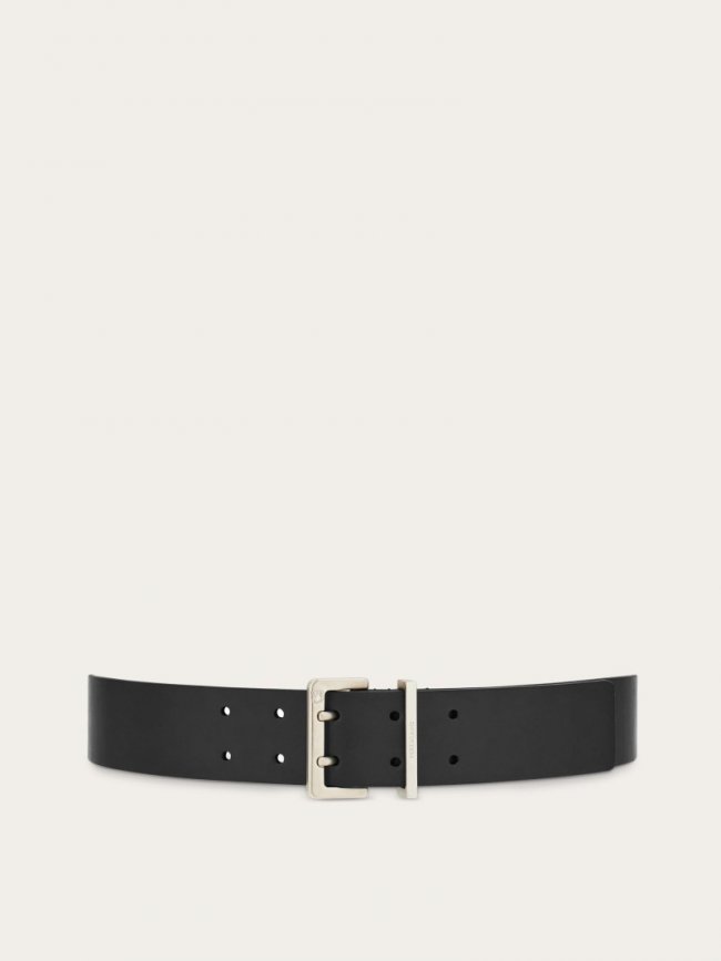 Ferragamo Men's High Belt - Black | Quick Ship!