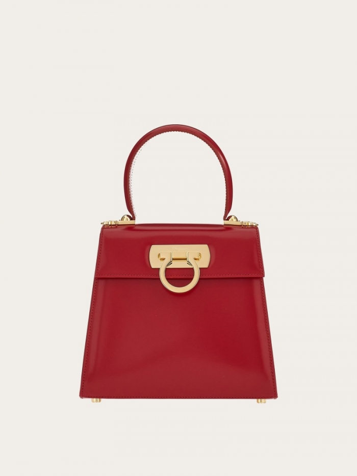 Ferragamo Women's Iconic Top Handle - Winter Red | Quick Ship!