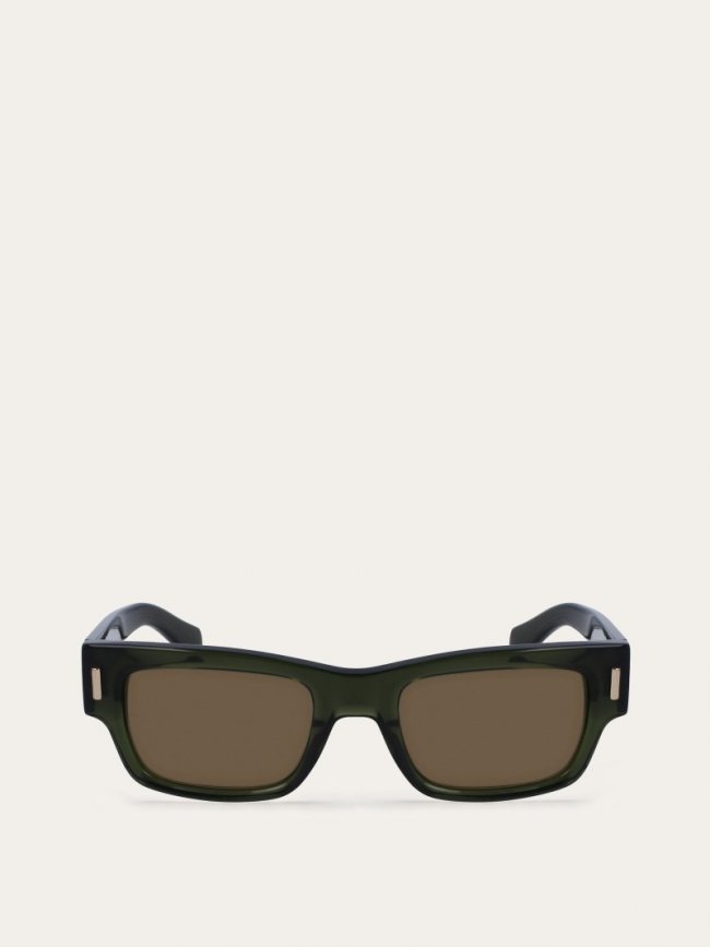 Ferragamo Men's Sunglasses - Gold/Brown | Quick Ship!