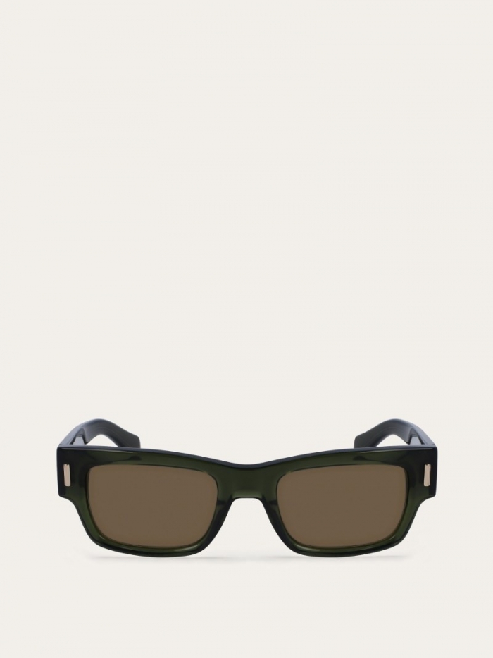 Ferragamo Men's Sunglasses - Gold/Brown | Quick Ship!