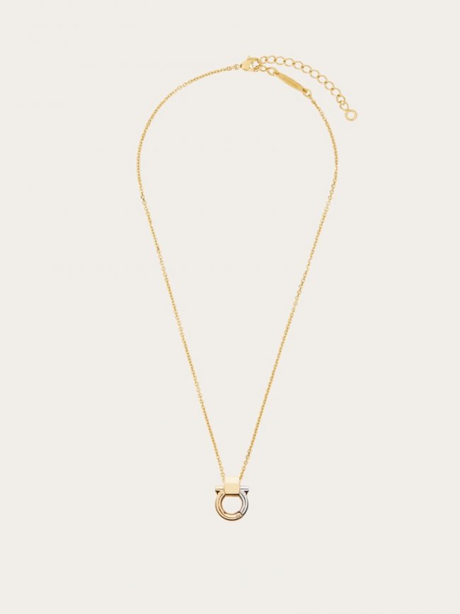 Ferragamo Women's Gancini Pendant Necklace - Gold | Quick Ship!