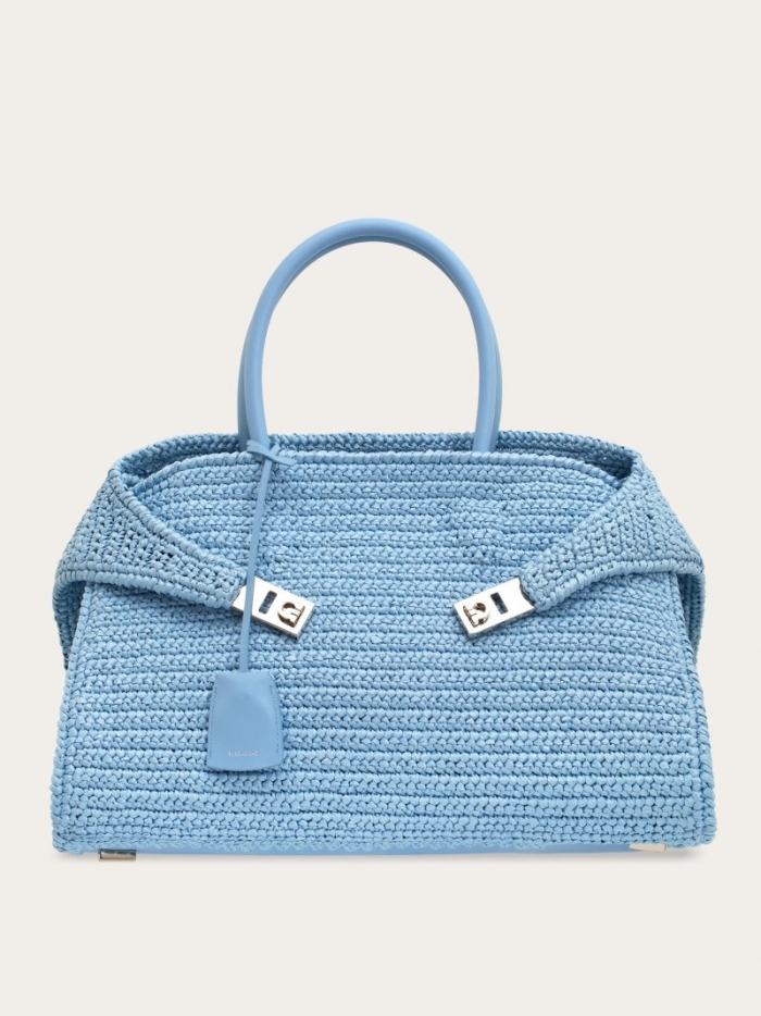 Ferragamo Women's Hug Handbag - Sky Blue | Quick Ship!