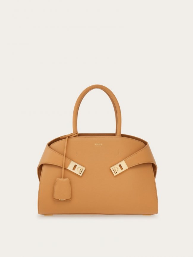 Ferragamo Women's Hug Handbag - Light Camel | Quick Ship!