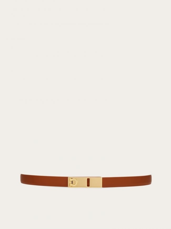 Ferragamo Women's Extendable Hug Belt - Cognac | Quick Ship!