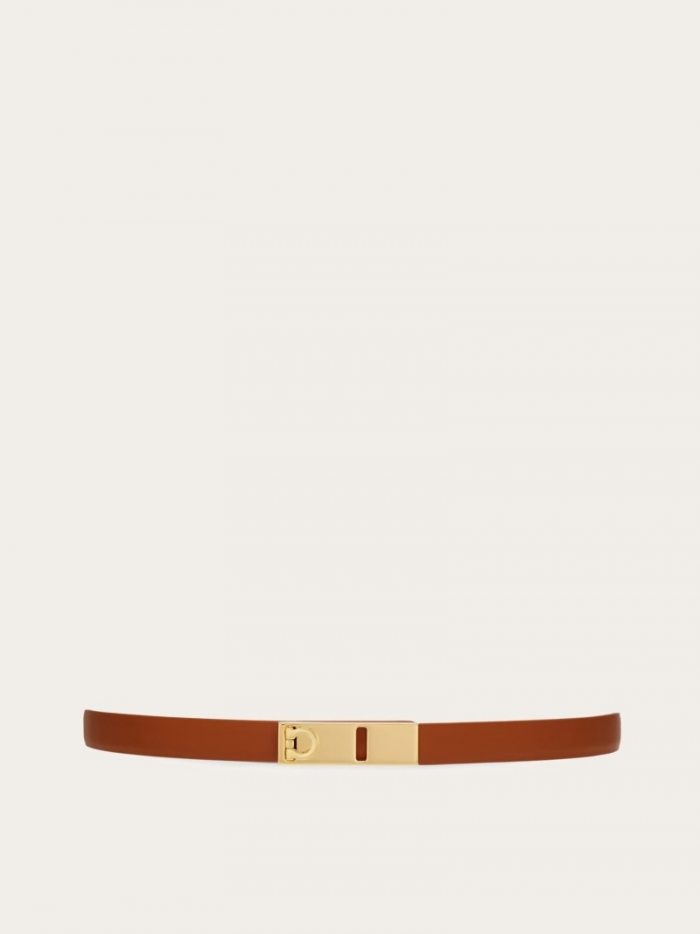 Ferragamo Women's Extendable Hug Belt - Cognac | Quick Ship!