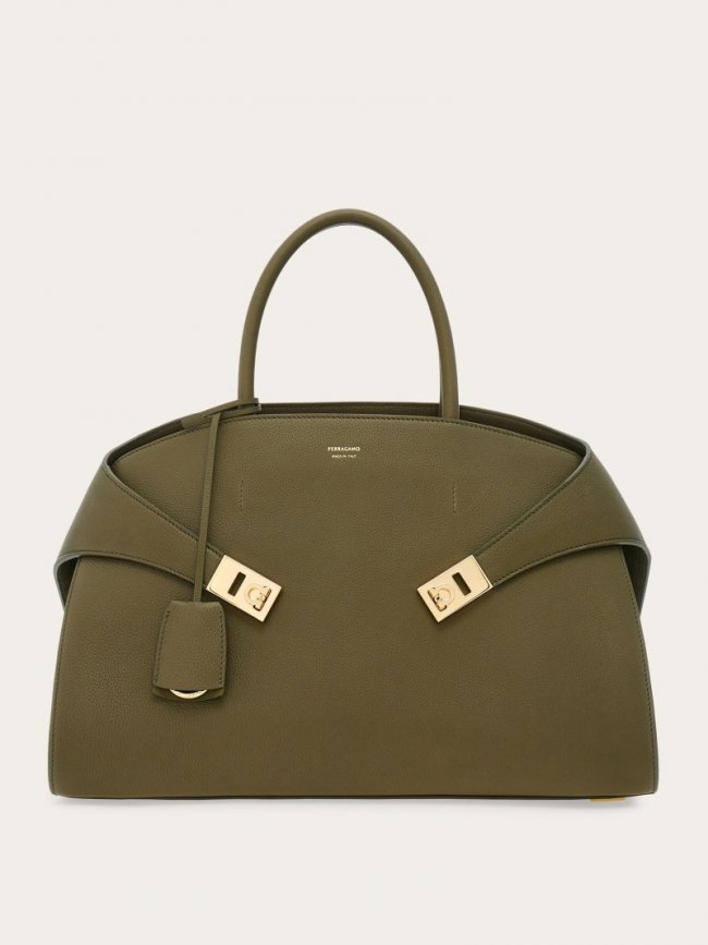 Ferragamo Women's Hug Handbag - Olive Green | Quick Ship!