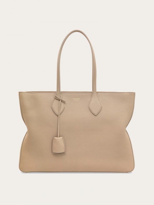 Ferragamo Women's Tote Bag - Stone | Quick Ship!