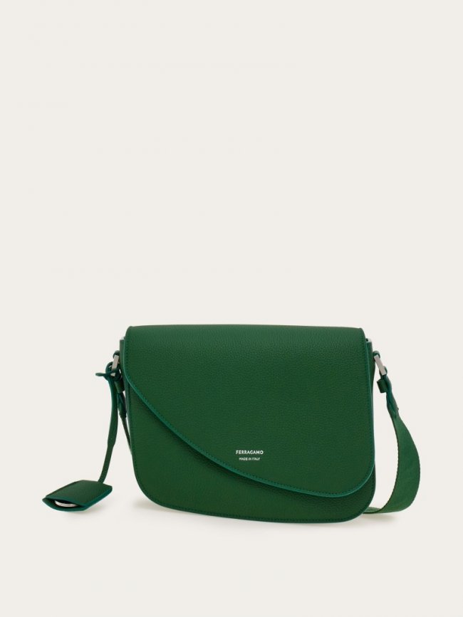 Ferragamo Women's Fiamma Crossbody Bag - Forest Green | Quick Ship!