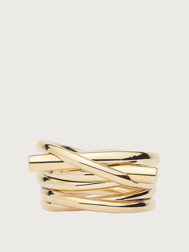 Ferragamo Women's Gancini Ring - Gold (Size 56) | Quick Ship!