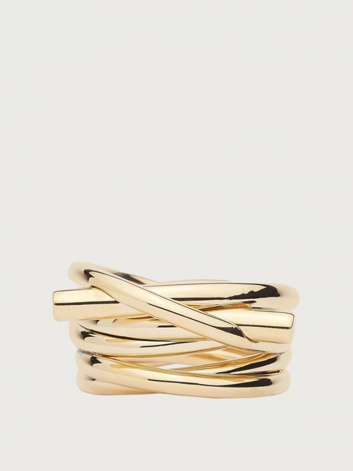 Ferragamo Women's Gancini Ring - Gold (Size 56) | Quick Ship!