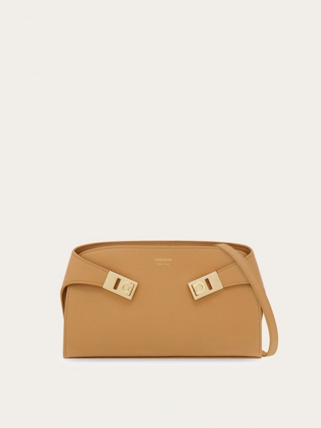 Ferragamo Women's Hug Mini Crossbody Bag - Light Camel | Quick Ship!
