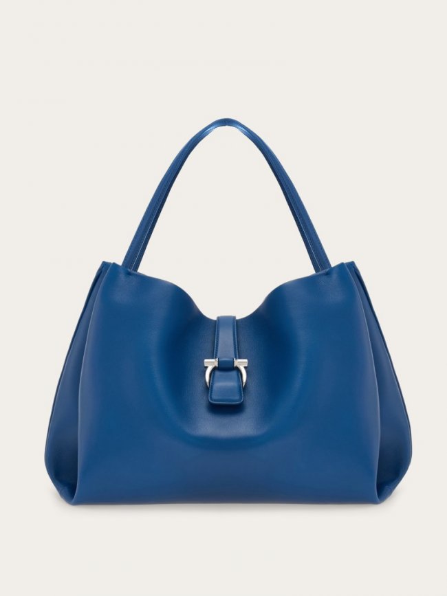 Ferragamo Women's Tote Bag - Teal Blue | Quick Ship!