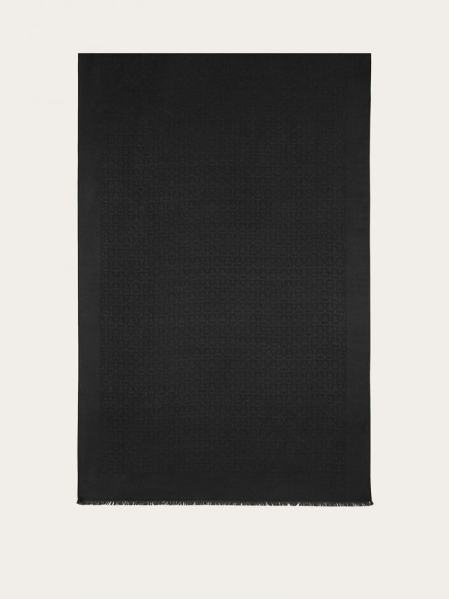 Ferragamo Women's Gancini Stole - Black | Quick Ship!