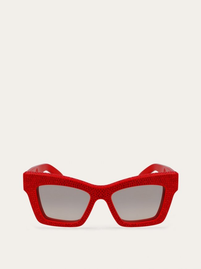 Ferragamo Women's Sunglasses - Red | Quick Ship!