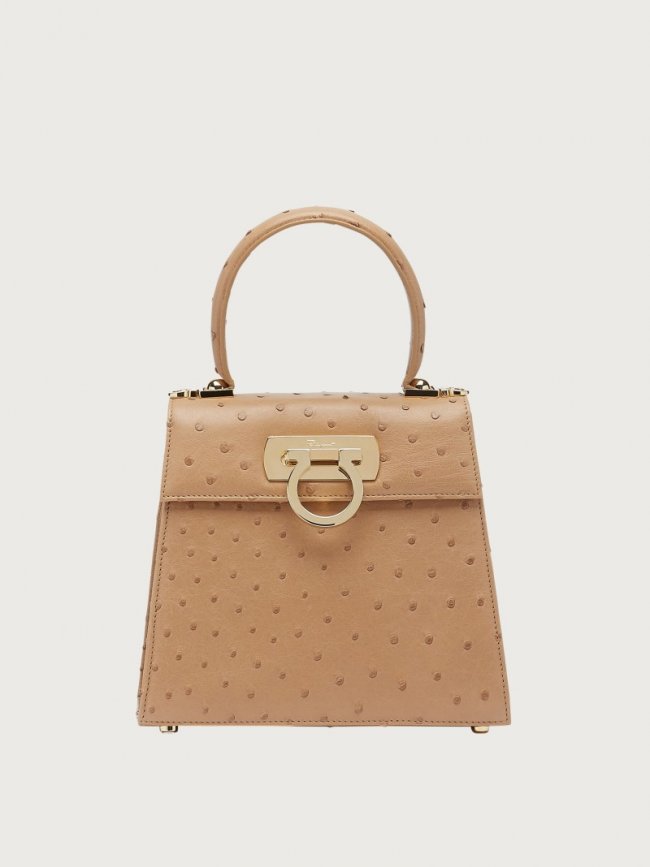 Ferragamo Women's Iconic Top Handle - Camel | Quick Ship!