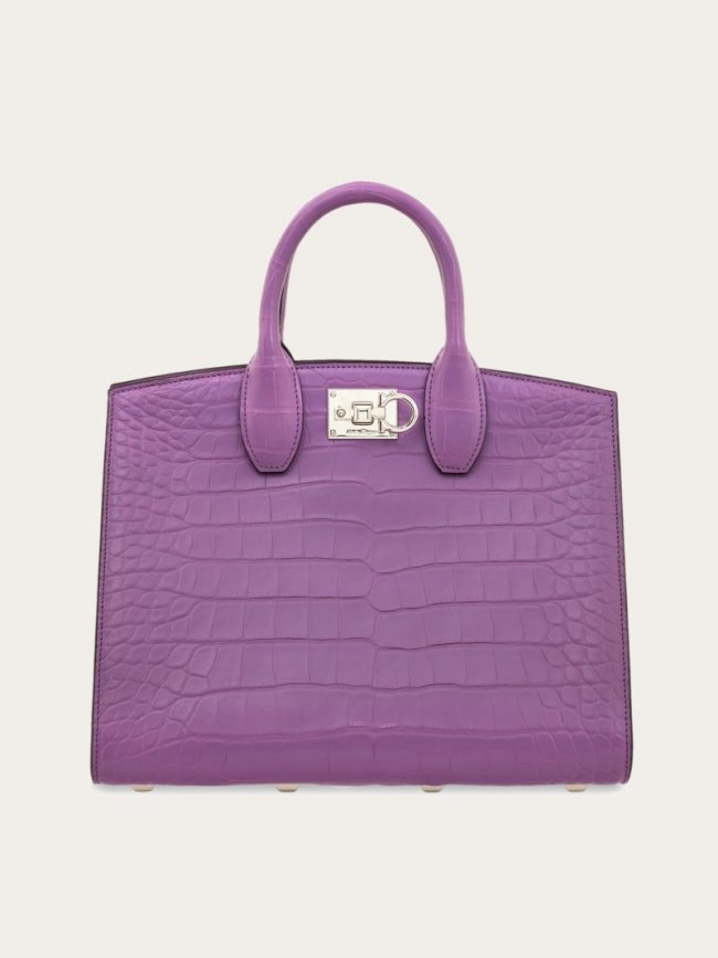 Ferragamo Women's Studio Box Bag - Purple | Quick Ship!