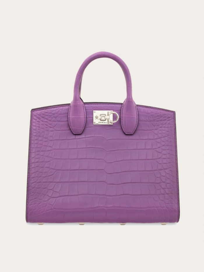 Ferragamo Women's Studio Box Bag - Purple | Quick Ship!