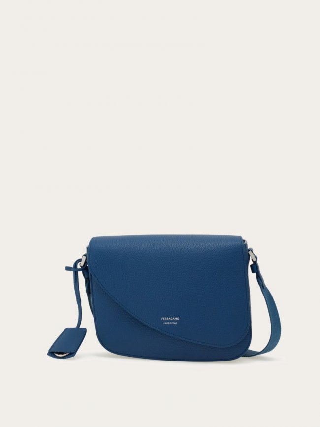 Ferragamo Men's Fiamma Crossbody Bag - Teal Blue | Quick Ship!