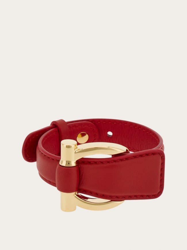 Ferragamo Women's Gancini Bracelet - Flame Red | Quick Ship!
