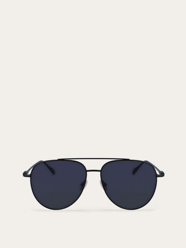 Ferragamo Men's Sunglasses - Matte Black | Quick Ship!