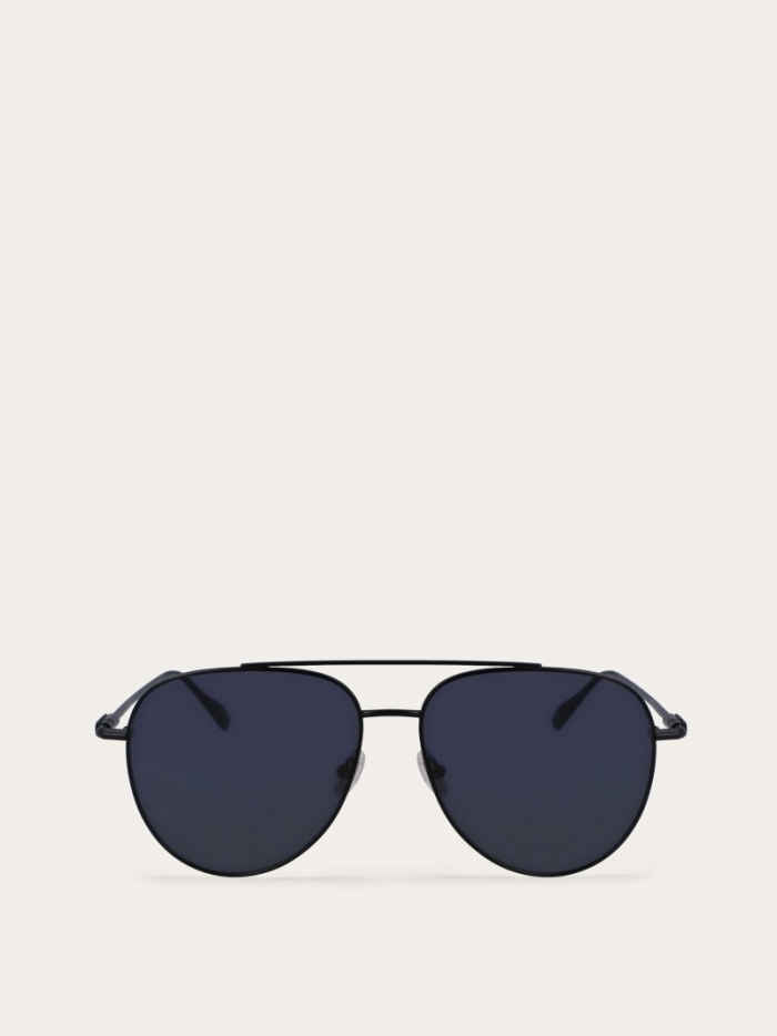 Ferragamo Men's Sunglasses - Matte Black | Quick Ship!