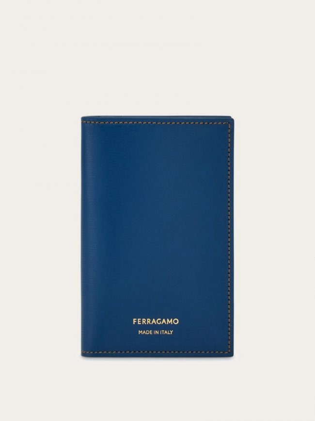 Ferragamo Men's Credit Card Holder - Blue Teal | Quick Ship!