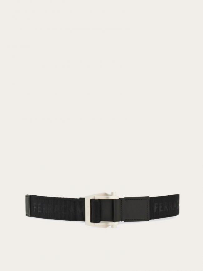 Ferragamo Men's Belt With Gancini Buckle - Black | Quick Ship!