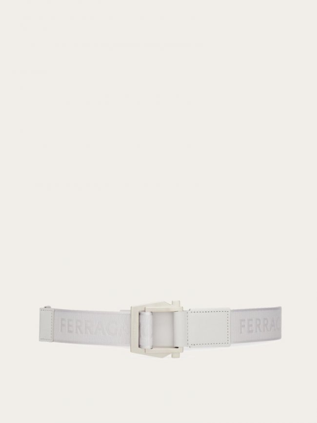 Ferragamo Men's Belt With Gancini Buckle - Ice | Quick Ship!
