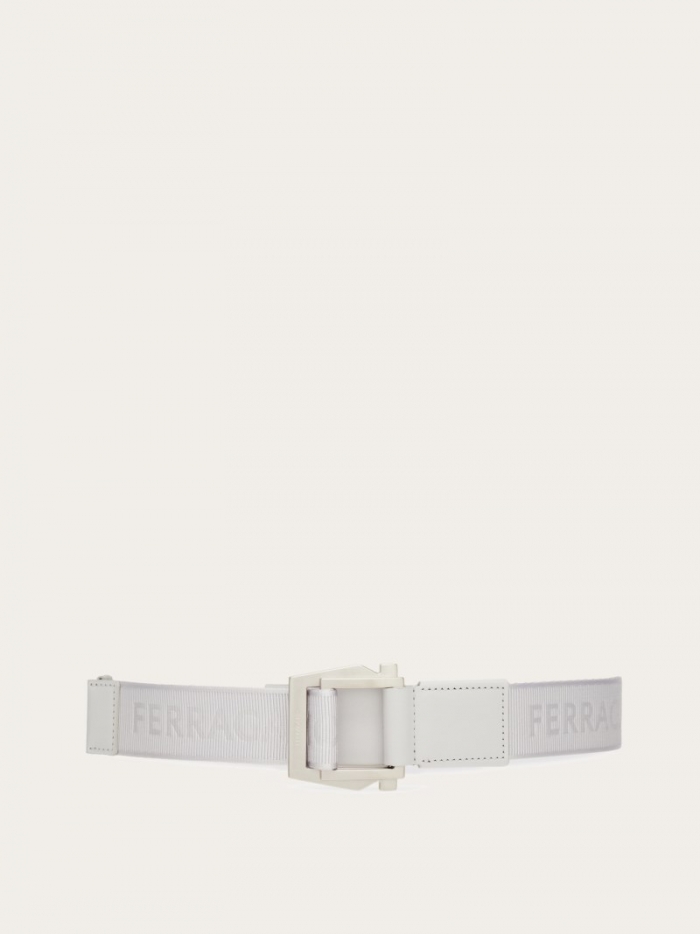 Ferragamo Men's Belt With Gancini Buckle - Ice | Quick Ship!