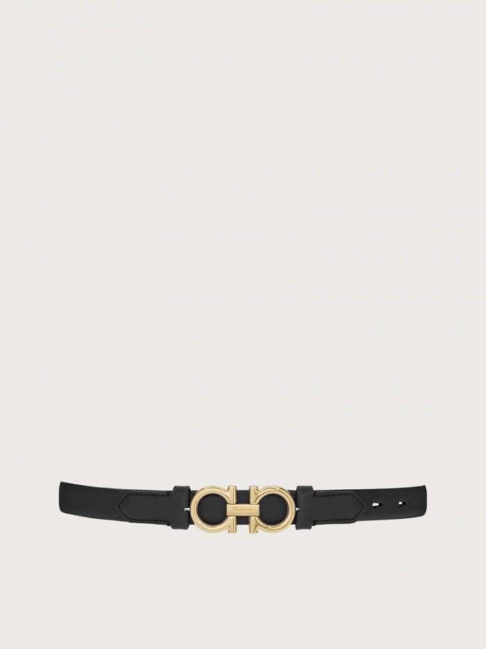 Ferragamo Women's Sized Gancini Belt - Black | Quick Ship!
